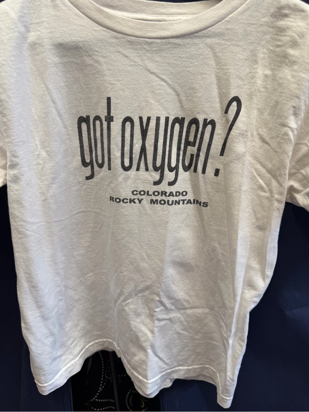 Y2K women’s White "Got Oxygen?" Graphic Tee for